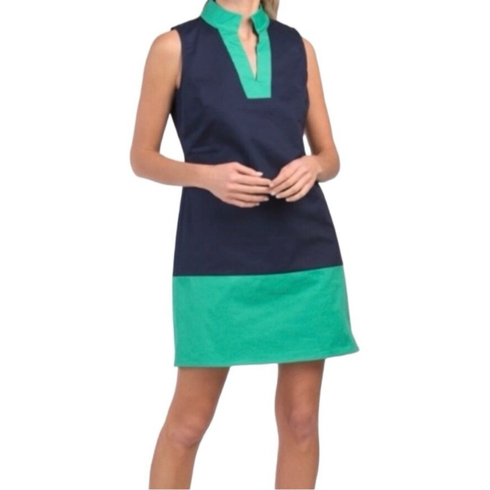 Sail to Sable Navy and Teal Dress
